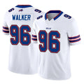 Ncoe B.Bills #96 Deone Walker Player White Vapor F.U.S.E. Jersey Limited Home Game Stitched Jerseys