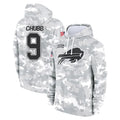 Ncoe B.Bills #9 Bradley Chubb Player Arctic Camo Salute to Service Hoodies Stitched Jerseys