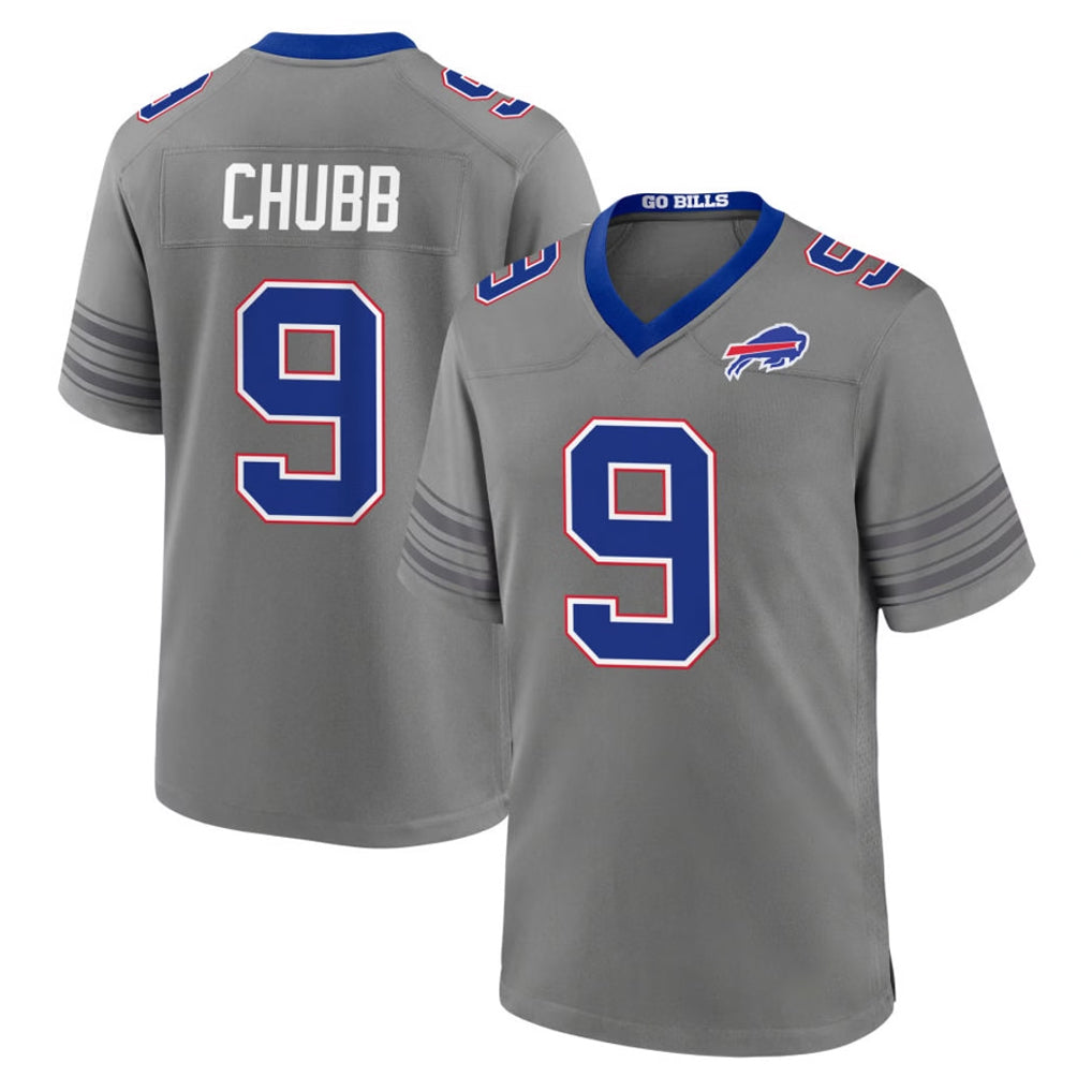 Ncoe B.Bills #9 Bradley Chubb Player Gray Nickel City Home Game Stitched Jerseys
