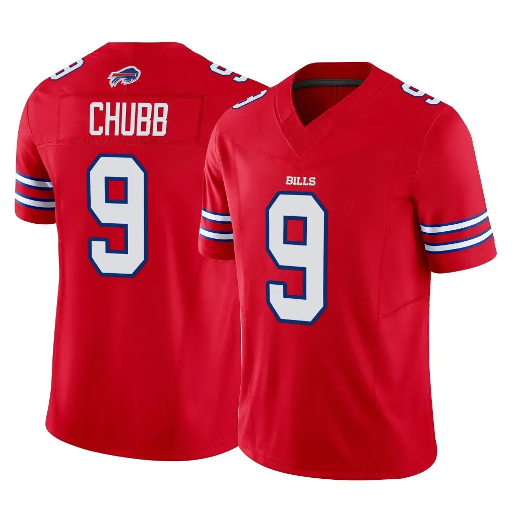 Ncoe B.Bills #9 Bradley Chubb Player Red Vapor F.U.S.E. Jersey Limited Home Game Stitched Jerseys