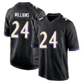 Ncoe B.Ravens #24 Malaki Starks Player Black Home Game Stitched Jerseys