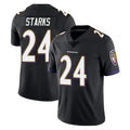 Ncoe B.Ravens #24 Malaki Starks Player Black Vapor Untouchable Limited Home Game Stitched Jerseys
