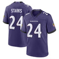 Ncoe B.Ravens #24 Malaki Starks Player Purple Limited Home Game Stitched Jerseys