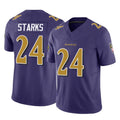 Ncoe B.Ravens #24 Malaki Starks Player Purple Vapor F.U.S.E. Limited Stitched Jerseys