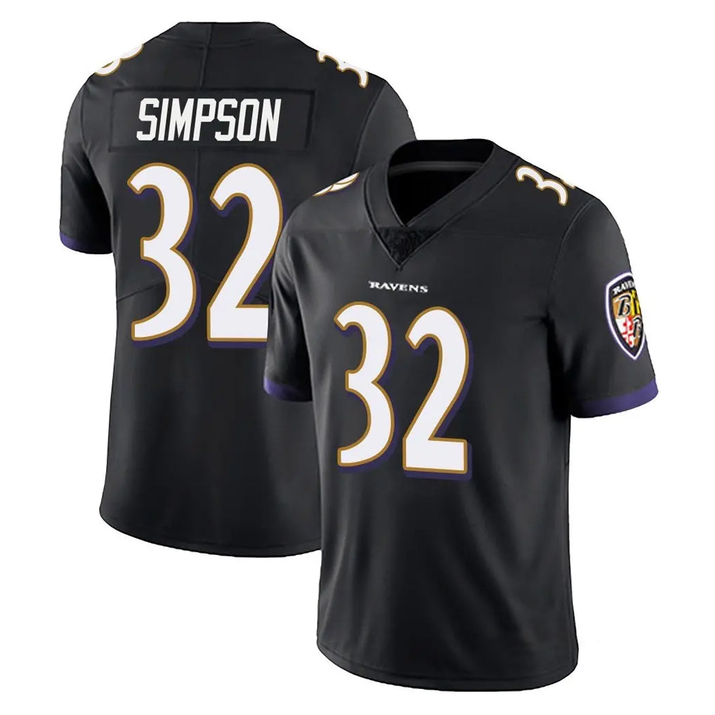 Ncoe B.Ravens #32 Trenton Simpson Player Black Vapor Untouchable Limited Home Game Stitched Jerseys