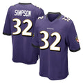 Ncoe B.Ravens #32 Trenton Simpson Player Purple Home Game Stitched Jerseys