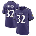 Ncoe B.Ravens #32 Trenton Simpson Player Purple Limited Home Game Stitched Jerseys