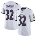 Ncoe B.Ravens #32 Trenton Simpson Player White Vapor F.U.S.E. Limited Stitched Jerseys