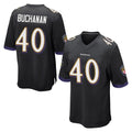 Ncoe B.Ravens #40 Teddye Buchanan Player Black Home Game Stitched Jerseys