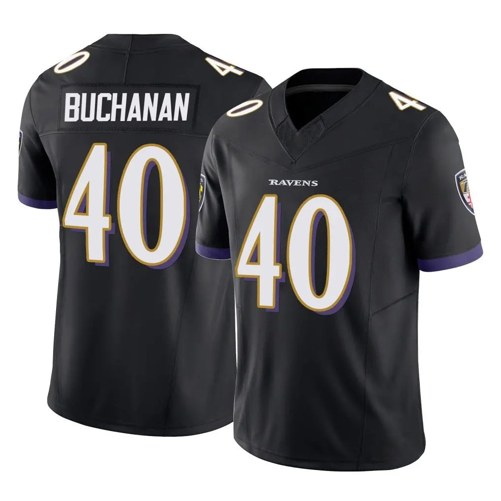 Ncoe B.Ravens #40 Teddye Buchanan Player Black Vapor F.U.S.E. Limited Stitched Jerseys
