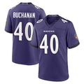 Ncoe B.Ravens #40 Teddye Buchanan Player Purple Limited Home Game Stitched Jerseys