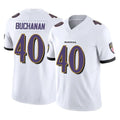 Ncoe B.Ravens #40 Teddye Buchanan Player White Vapor F.U.S.E. Limited Home Game Stitched Jerseys