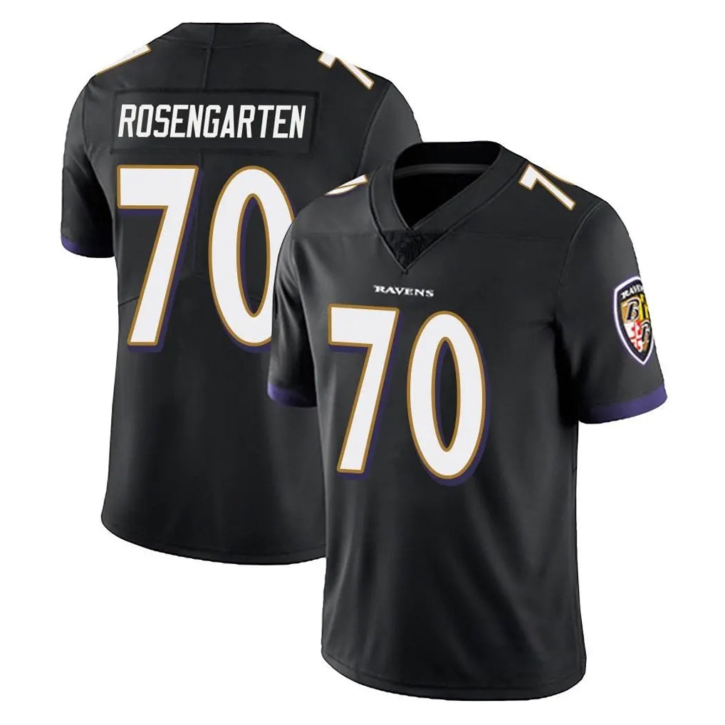 Ncoe B.Ravens #70 Roger Rosengarten Player Black Vapor Untouchable Limited Home Game Stitched Jerseys