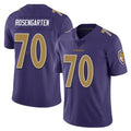 Ncoe B.Ravens #70 Roger Rosengarten Player Purple Color Rush Vapor Untouchable Limited Home Game Stitched Jerseys