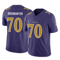 Ncoe B.Ravens #70 Roger Rosengarten Player Purple Vapor F.U.S.E. Limited Stitched Jerseys