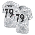 Ncoe B.Ravens #79 Ronnie Stanley Player Arctic Camo Salute to Service Limited Stitched Jerseys