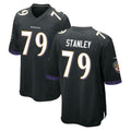 Ncoe B.Ravens #79 Ronnie Stanley Player Black Alternate Home Game Stitched Jerseys