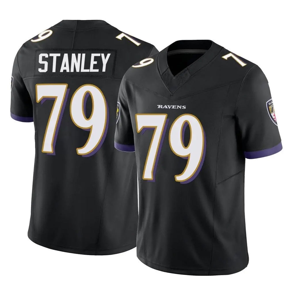 Ncoe B.Ravens #79 Ronnie Stanley Player Black Vapor F.U.S.E. Limited Stitched Jerseys