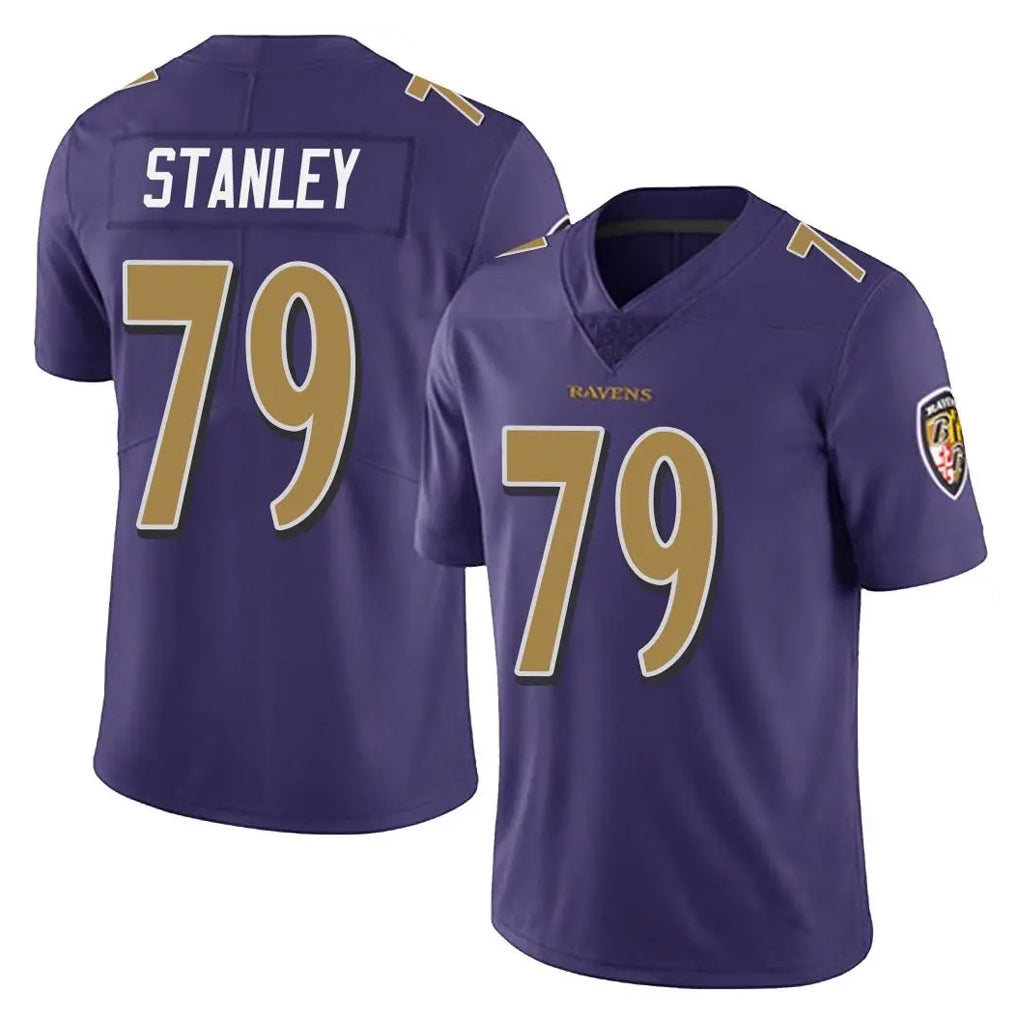 Ncoe B.Ravens #79 Ronnie Stanley Player Purple Color Rush Vapor Untouchable Limited Home Game Stitched Jerseys