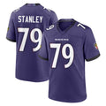 Ncoe B.Ravens #79 Ronnie Stanley Player Purple Home Game Stitched Jerseys