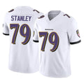 Ncoe B.Ravens #79 Ronnie Stanley Player White Vapor F.U.S.E. Limited Home Game Stitched Jerseys