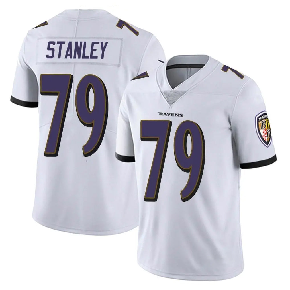 Ncoe B.Ravens #79 Ronnie Stanley Player White Vapor F.U.S.E. Limited Stitched Jerseys