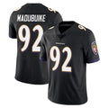 Ncoe B.Ravens #92 Nnamdi Madubuike Player Black Vapor Untouchable Limited Home Game Stitched Jerseys