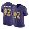 Ncoe B.Ravens #92 Nnamdi Madubuike Player Purple Vapor F.U.S.E. Limited Stitched Jerseys