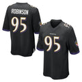 Ncoe B.Ravens #95 Tavius Robinson Player Black Home Game Stitched Jerseys