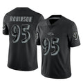 Ncoe B.Ravens #95 Tavius Robinson Player Black REFLECTIVE Limited Stitched Jerseys