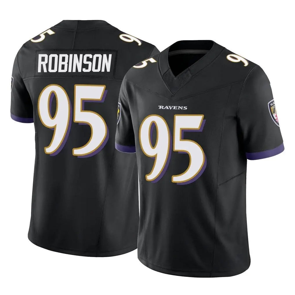 Ncoe B.Ravens #95 Tavius Robinson Player Black Vapor F.U.S.E. Limited Stitched Jerseys