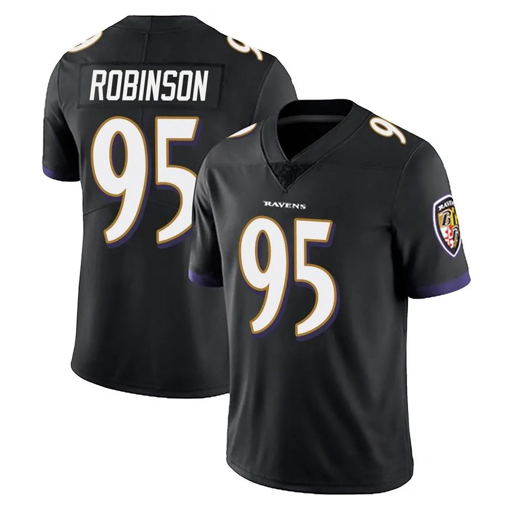 Ncoe B.Ravens #95 Tavius Robinson Player Black Vapor Untouchable Limited Home Game Stitched Jerseys