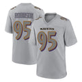 Ncoe B.Ravens #95 Tavius Robinson Player Gray Color Rush Vapor Untouchable Game Stitched Jerseys