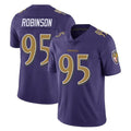 Ncoe B.Ravens #95 Tavius Robinson Player Purple Color Rush Vapor Untouchable Limited Home Game Stitched Jerseys