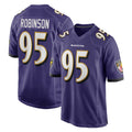 Ncoe B.Ravens #95 Tavius Robinson Player Purple Home Game Stitched Jerseys