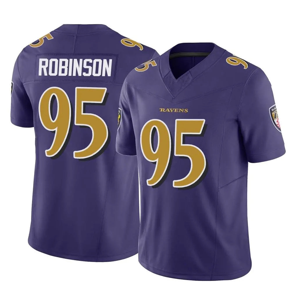 Ncoe B.Ravens #95 Tavius Robinson Player Purple Vapor F.U.S.E. Limited Stitched Jerseys