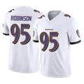 Ncoe B.Ravens #95 Tavius Robinson Player White Vapor F.U.S.E. Limited Home Game Stitched Jerseys