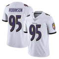 Ncoe B.Ravens #95 Tavius Robinson Player White Vapor F.U.S.E. Limited Stitched Jerseys