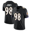 Ncoe B.Ravens #98 Travis Jones Player Black Vapor Untouchable Limited Home Game Stitched Jerseys