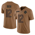 Ncoe C.Bears #12 Devin Bush Player Brown Salute to Service Limited Stitched Jerseys