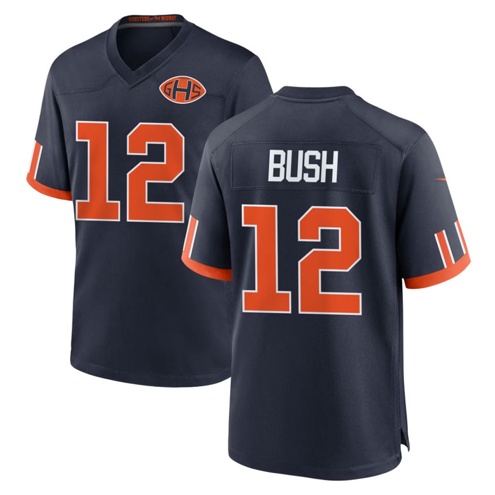Ncoe C.Bears #12 Devin Bush Player Navy 2026 Rivalries Collection Home Game Stitched Jerseys