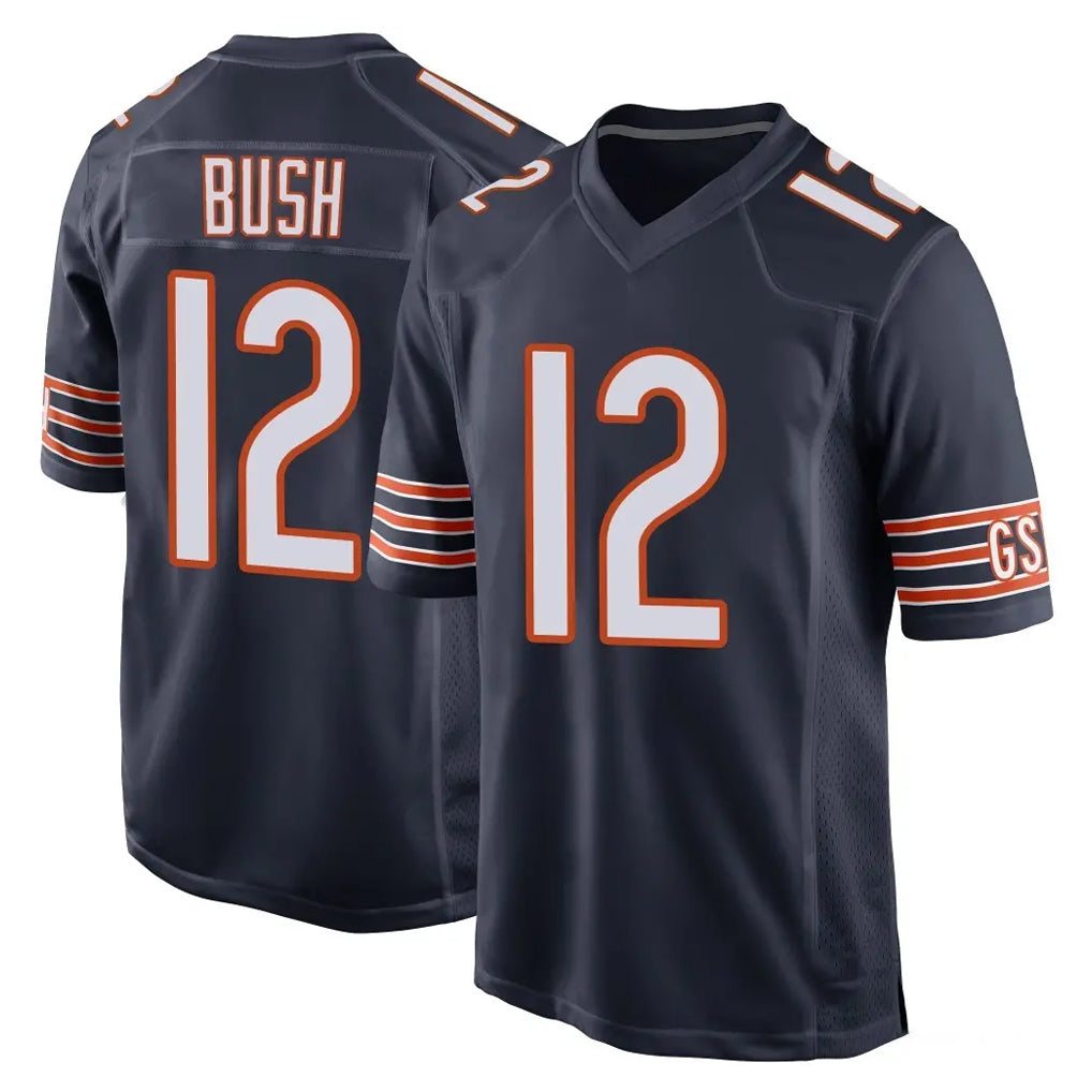 Ncoe C.Bears #12 Devin Bush Player Navy Home Game Stitched Jerseys