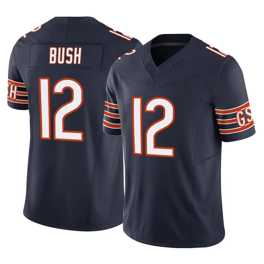 Ncoe C.Bears #12 Devin Bush Player Navy Vapor F.U.S.E. Limited Home Game Stitched Jerseys