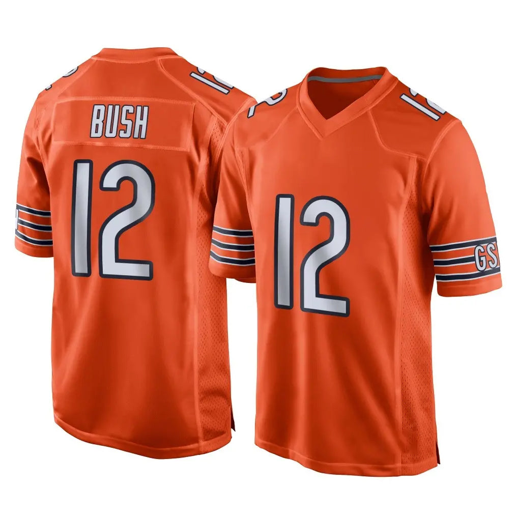 Ncoe C.Bears #12 Devin Bush Player Orange Home Game Stitched Jerseys