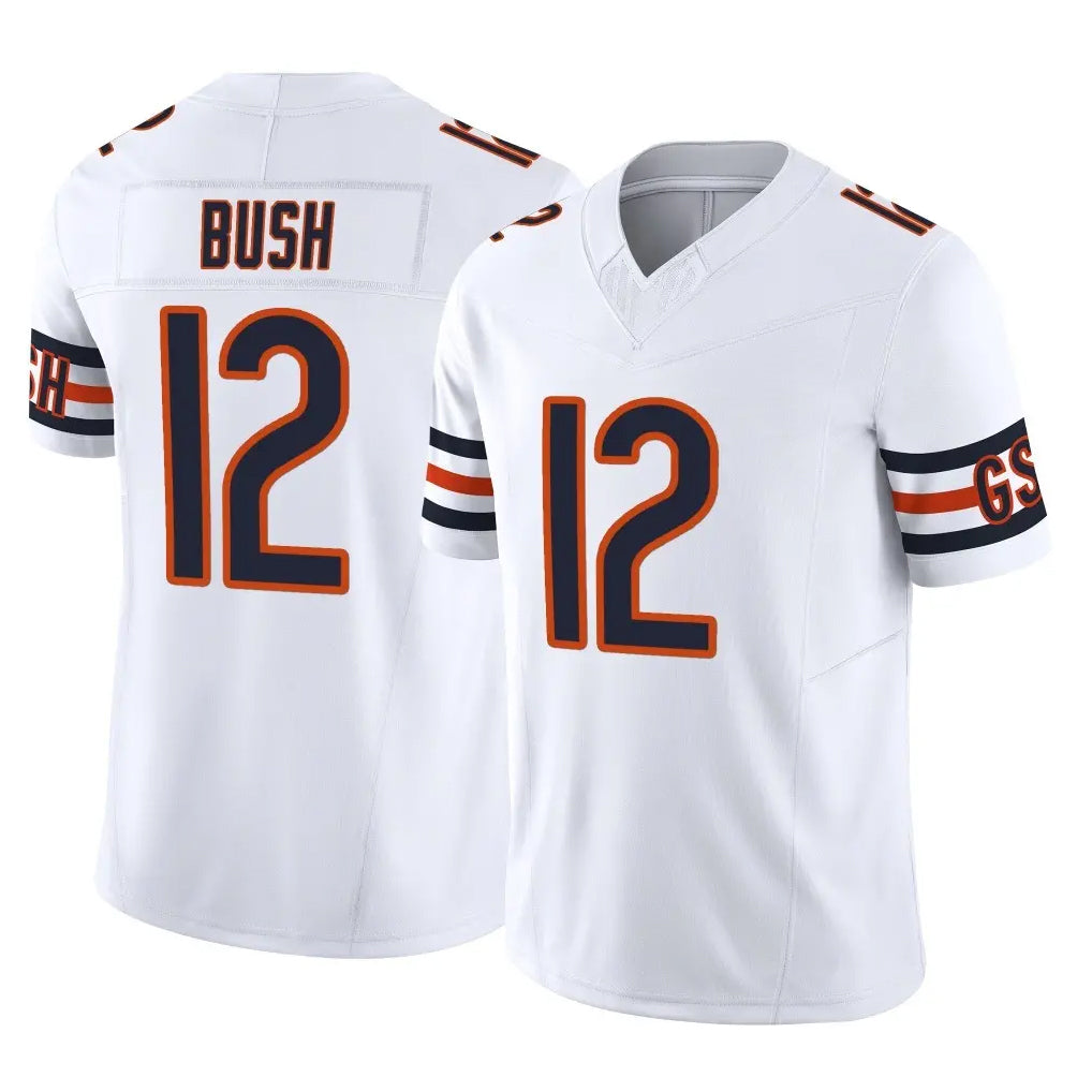 Ncoe C.Bears #12 Devin Bush Player White Vapor F.U.S.E. Limited Home Game Stitched Jerseys