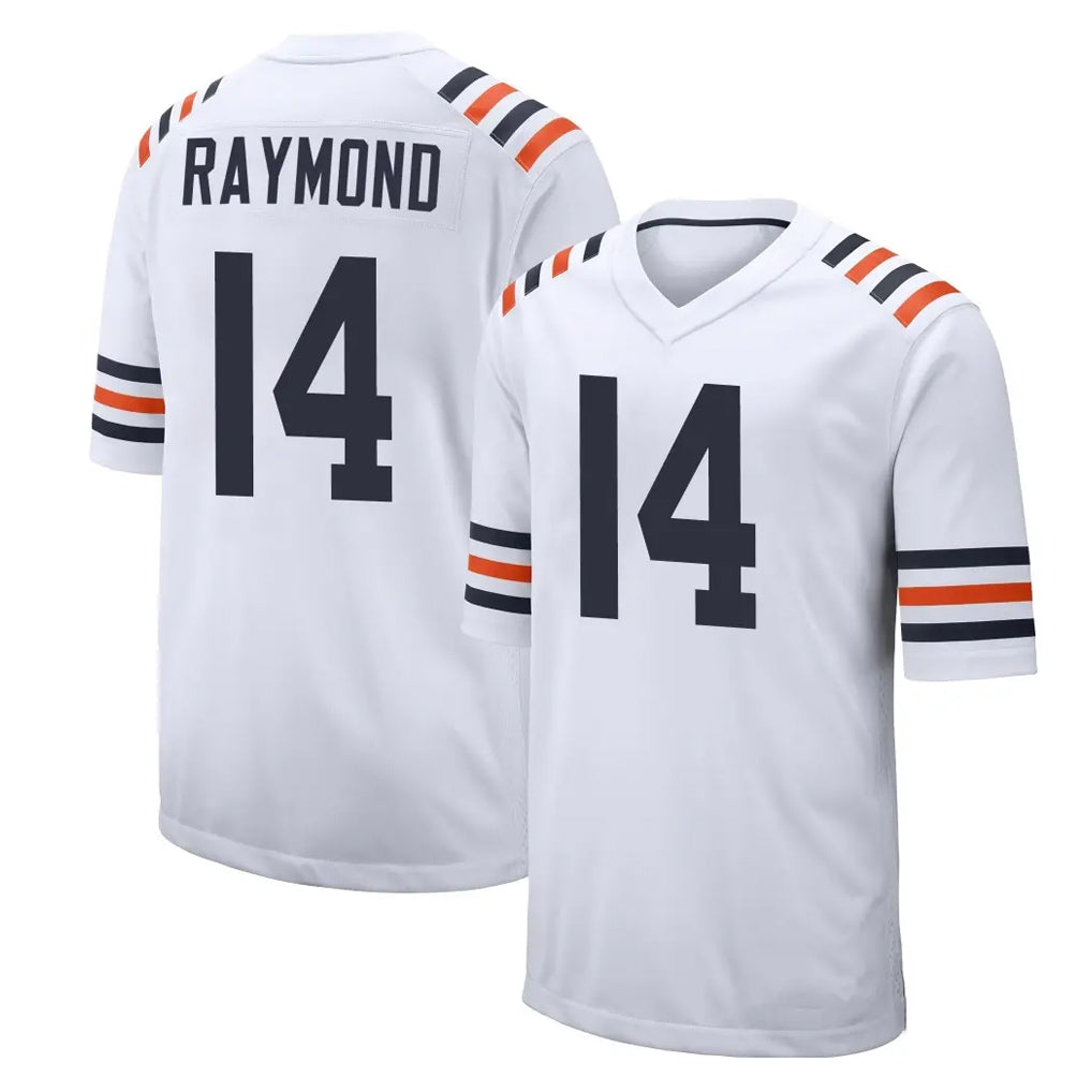 Ncoe C.Bears #14 Kalif Raymond Player White Classic Home Game Stitched Jerseys