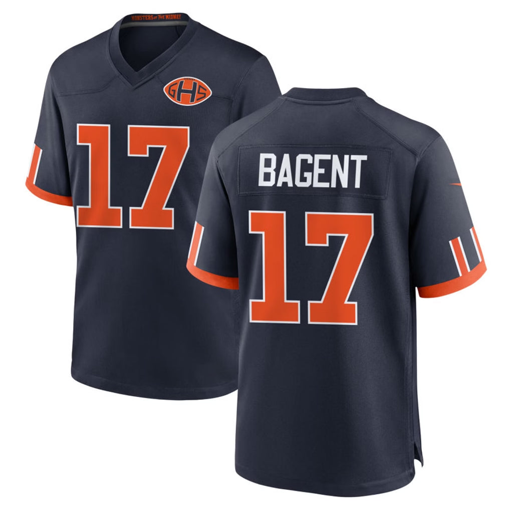 Ncoe C.Bears #17 Tyson Bagent Player Navy 2026 Rivalries Collection Home Game Stitched Jerseys