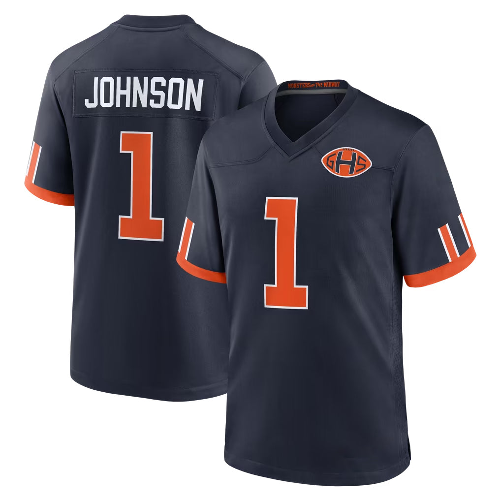 Ncoe C.Bears #1 Jaylon Johnson Player Navy 2026 Rivalries Collection Home Game Stitched Jerseys