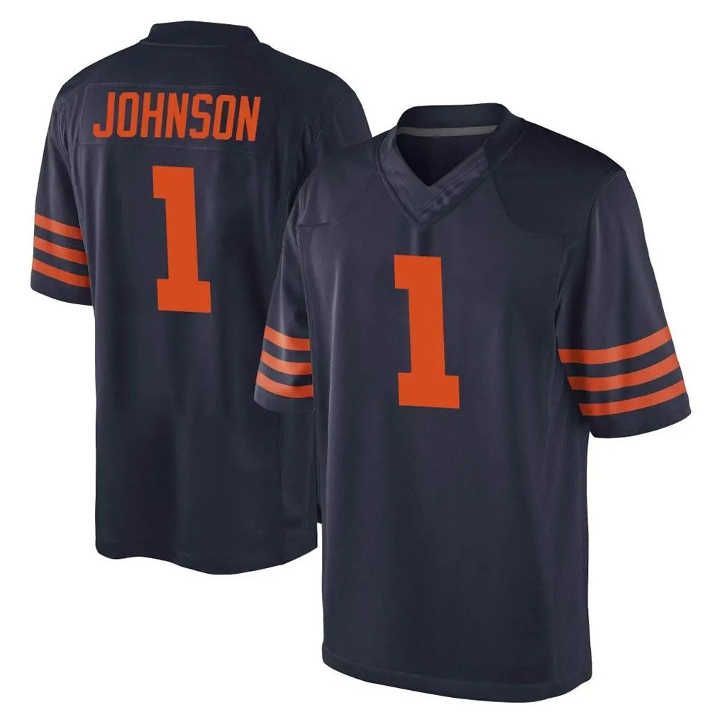 Ncoe C.Bears #1 Jaylon Johnson Player Navy Blue Alternate Game Stitched Jerseys