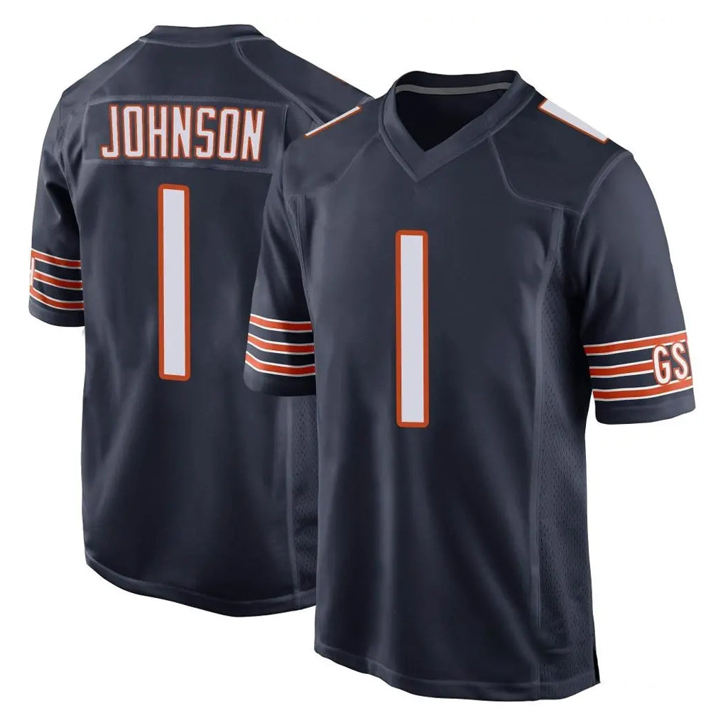 Ncoe C.Bears #1 Jaylon Johnson Player Navy Home Game Stitched Jerseys
